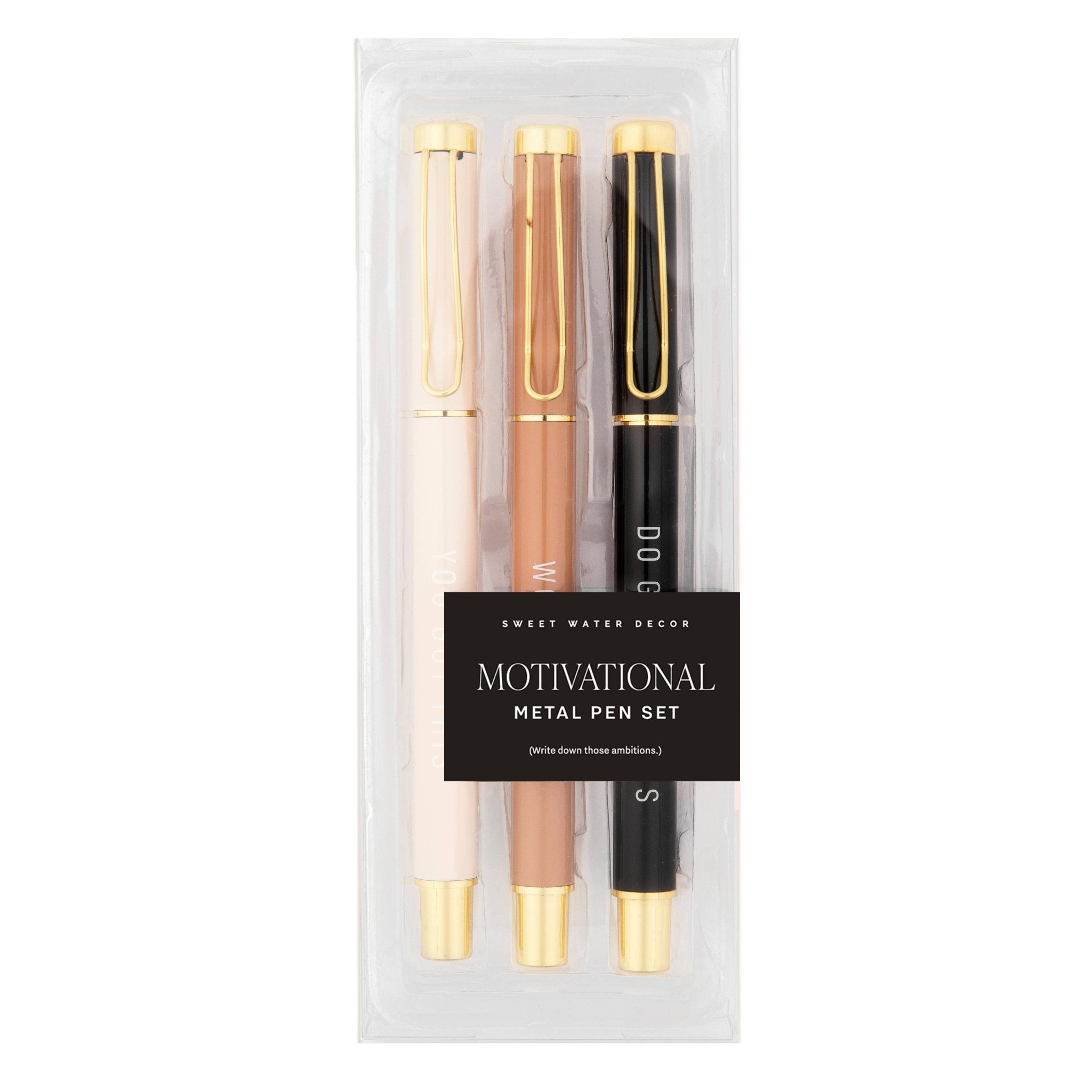 Motivational Metal Pen Set - HER Home Design Boutique